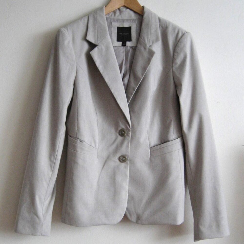 The Limited Collection Classic Blazer Jacket, Tan Beige, Size 6, RN #54874